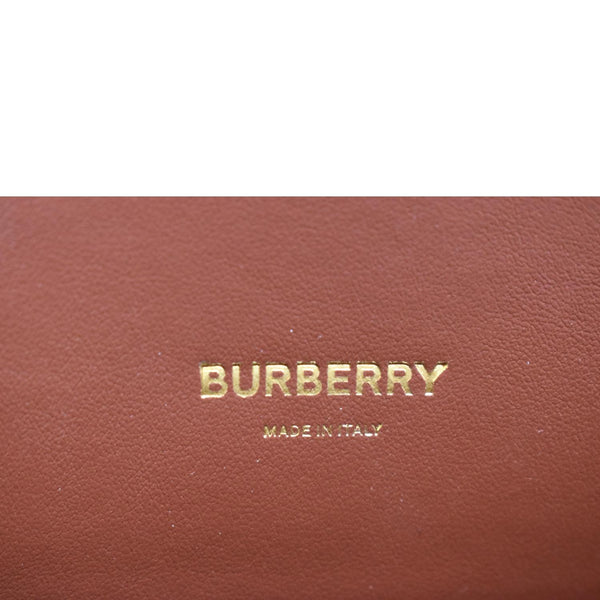BURBERRY Mini Title Vintage Canvas Leather Two Handle Shoulder Bag Black