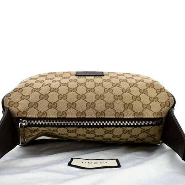 Gucci Waist Pouch GG Canvas Belt Bag in Beige Color - Zip