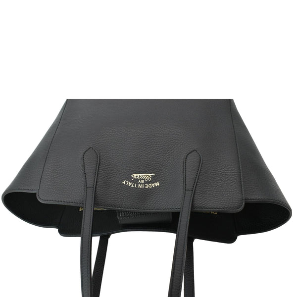 Preloved Gucci Swing Mini Leather Tote Bag Black - DDH