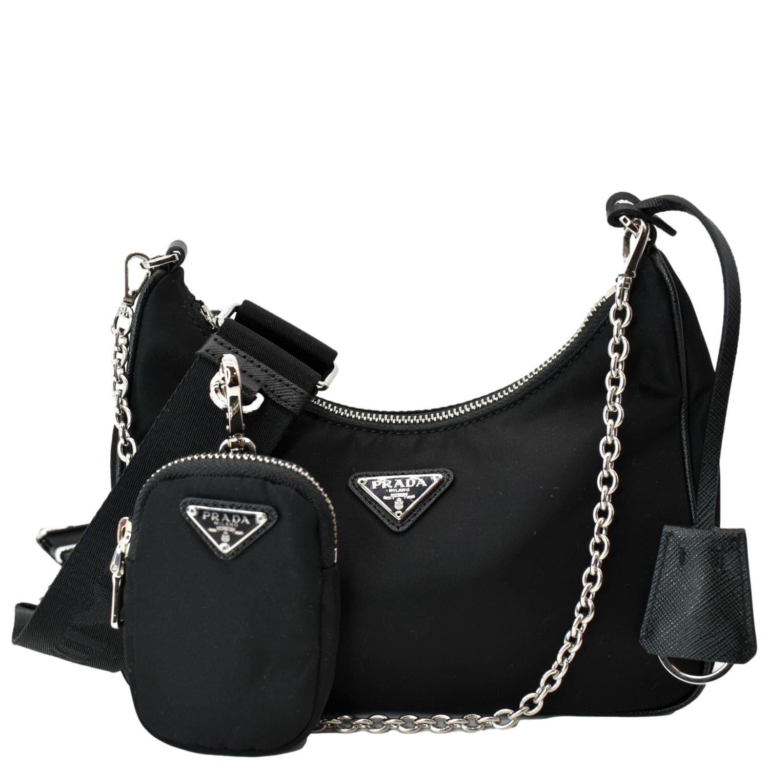 PRADA Re-Edition 2005 Nylon Shoulder Bag Black