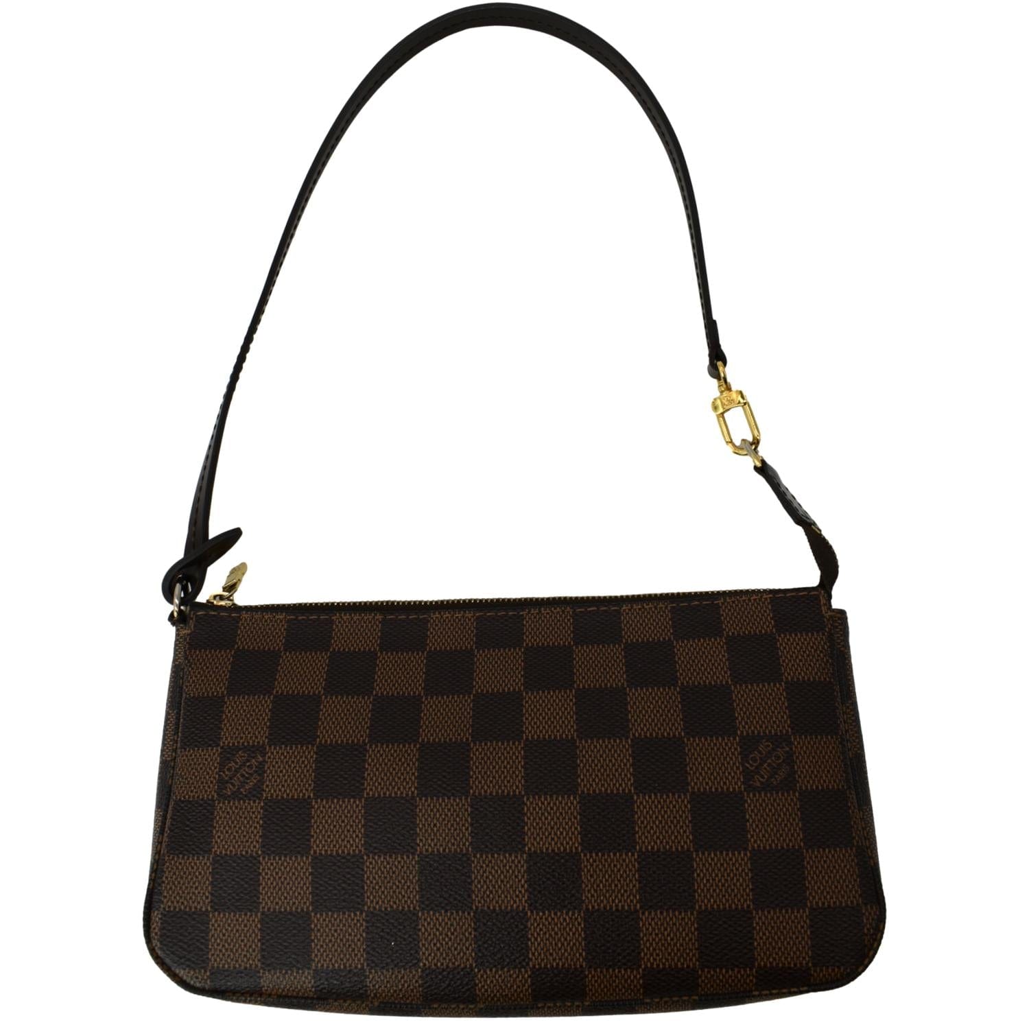 LOUIS VUITTON Pochette Damier Ebene Accessories Pouch Brown