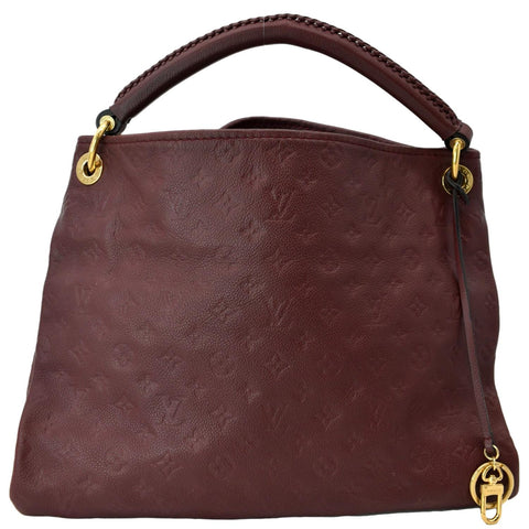 LOUIS VUITTON Artsy MM Empreinte Leather Hobo Bag Red
