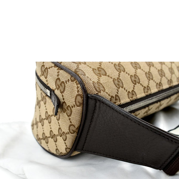 Gucci Waist Pouch GG Canvas Belt Bag in Beige Color - Left Top