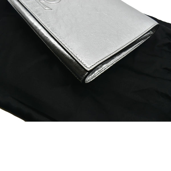 Yves Saint Laurent Belle de Jour Leather Clutch Bag - Bottom Right