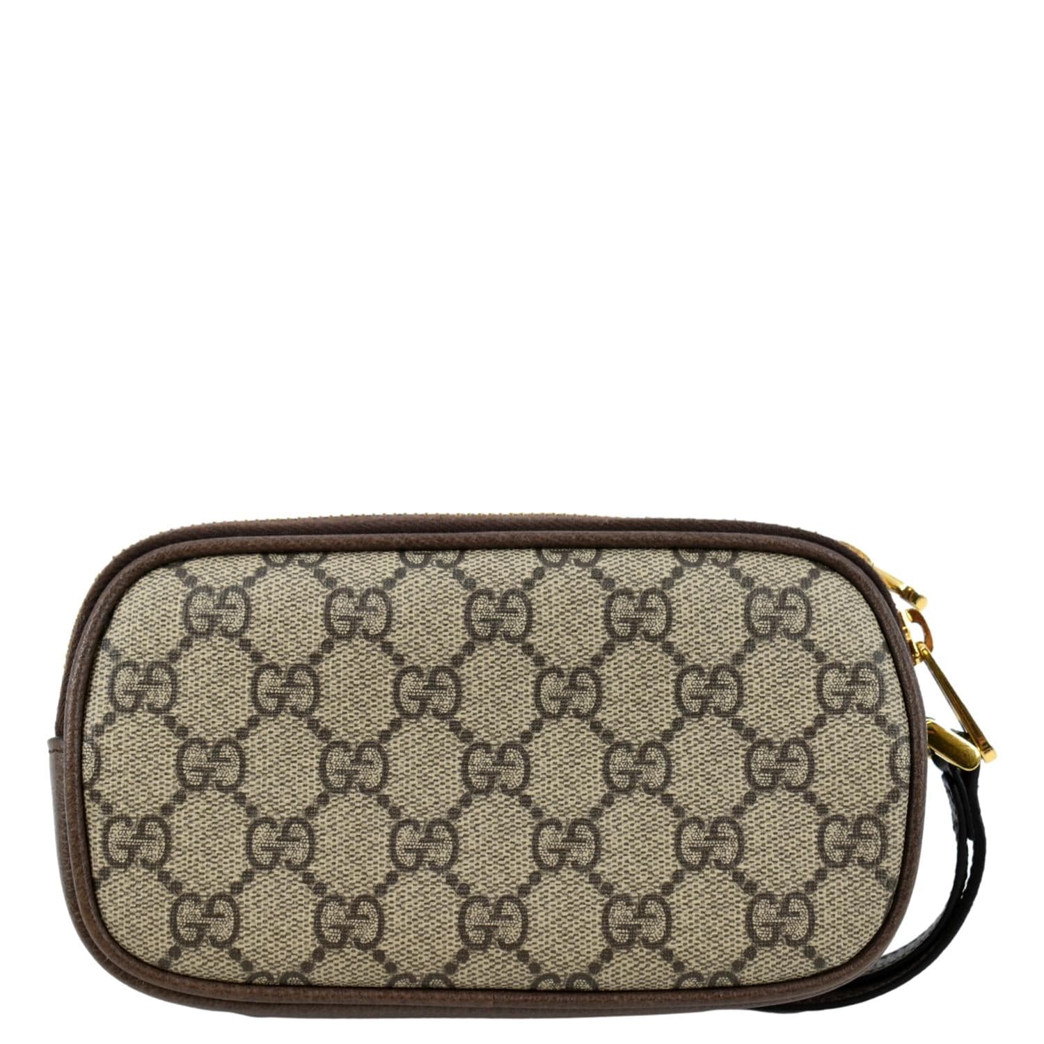 Gucci GG Supreme Monogram Ophidia Wristlet Pouch. Made In Italy.