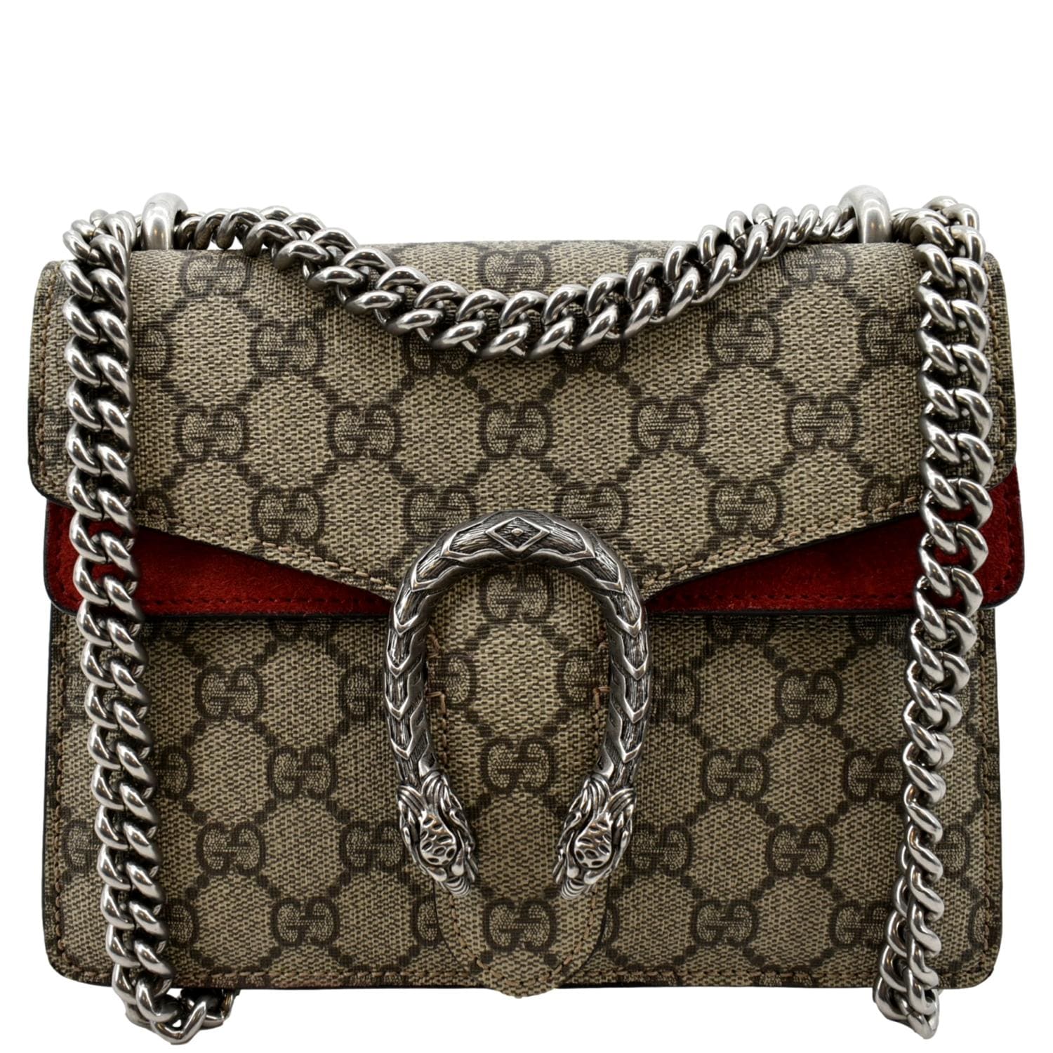 GucciI Dionysus Mini GG Supreme Canvas Crossbody Bag - Front