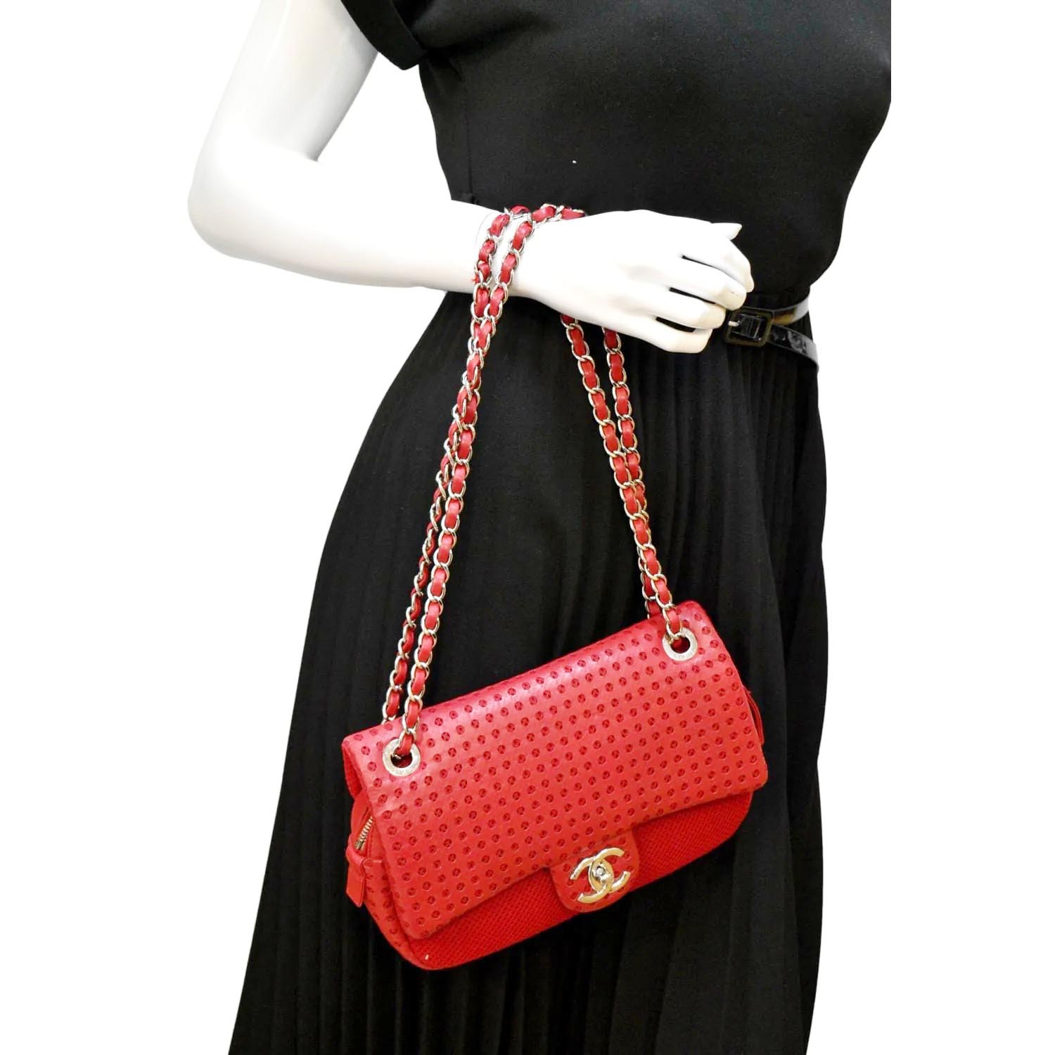 Chanel Perforated Leather Flap Shoulder Bag