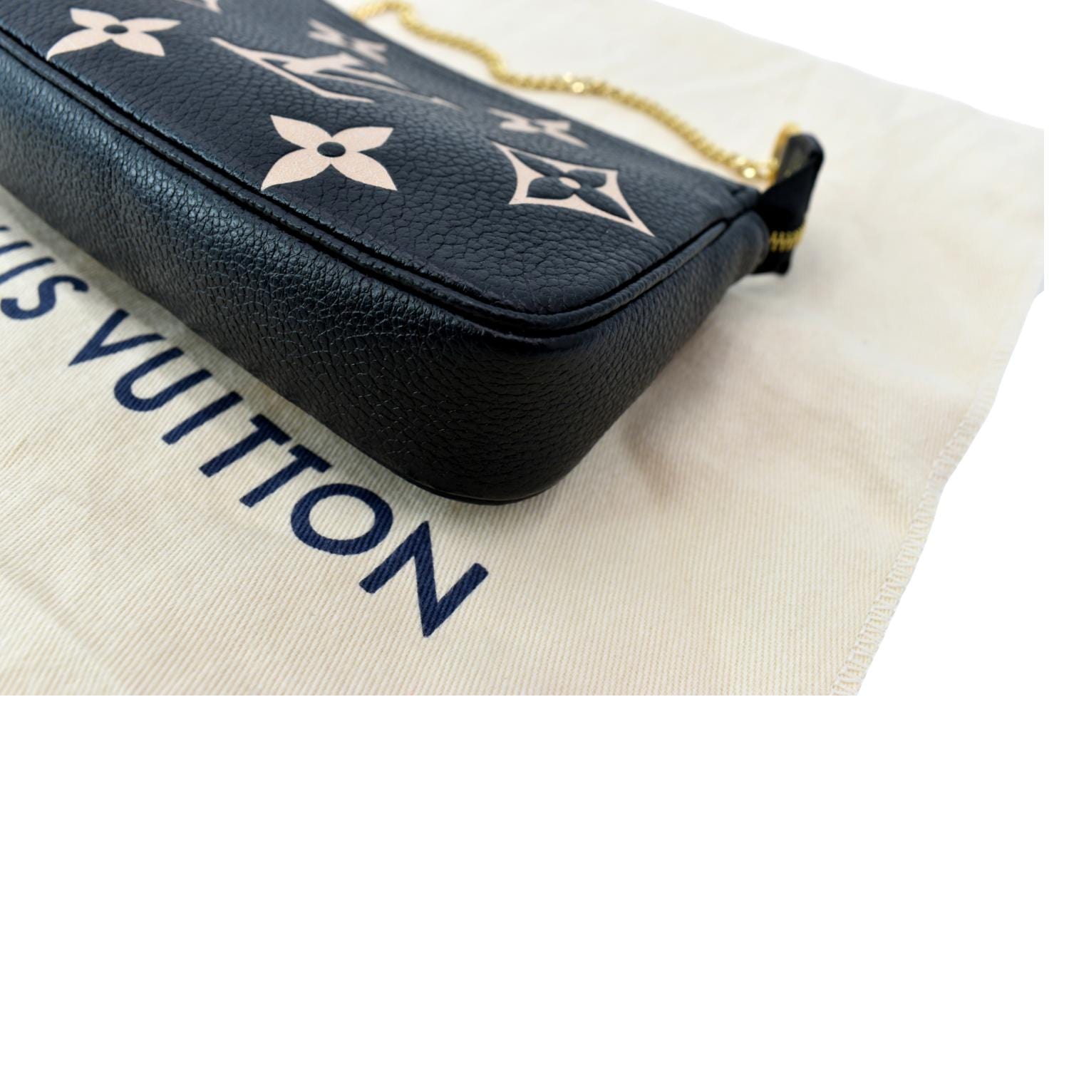 Louis Vuitton Black Monogram Empreinte Leather Mini Pochette Accessoires  Louis Vuitton