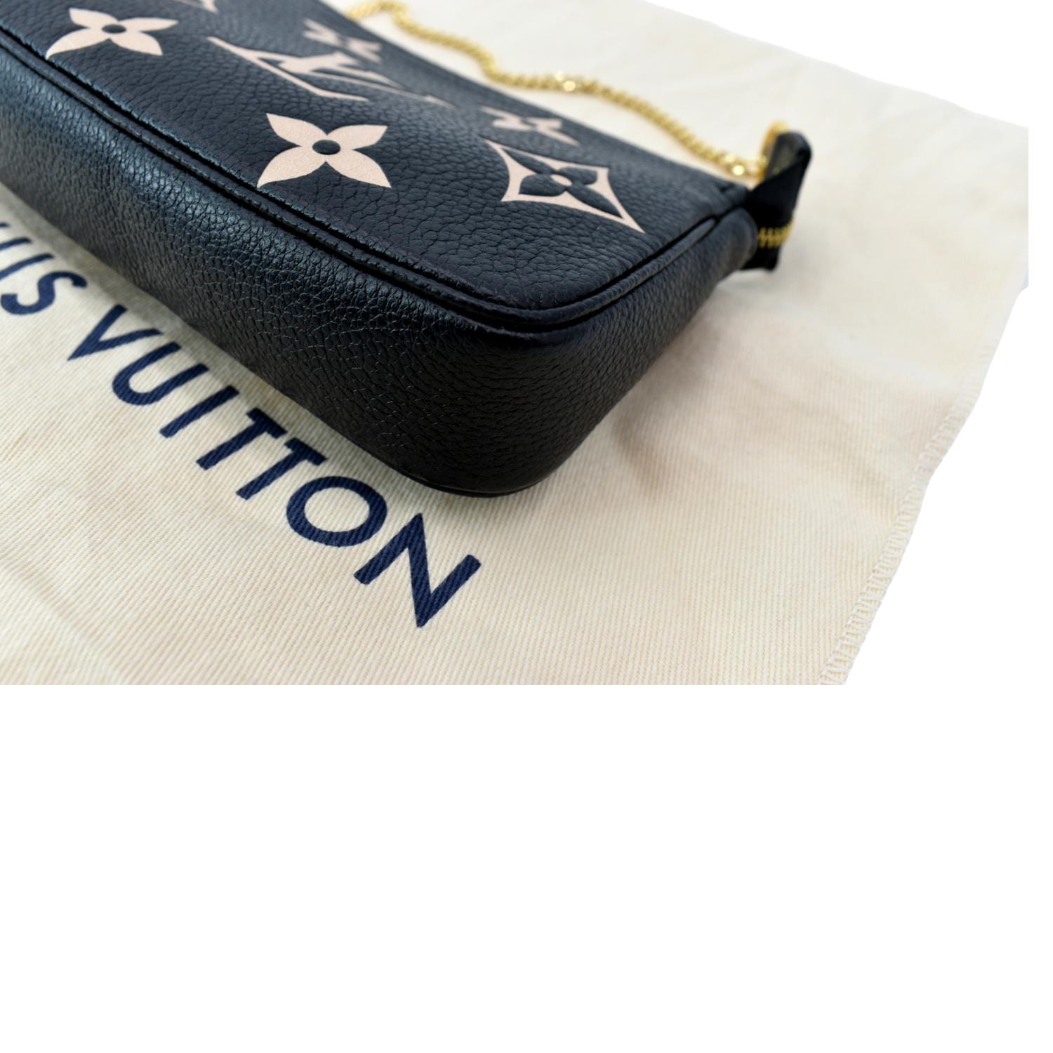 LOUIS VUITTON Mini Pochette Bicolor Monogram Empreinte Accessories Pou