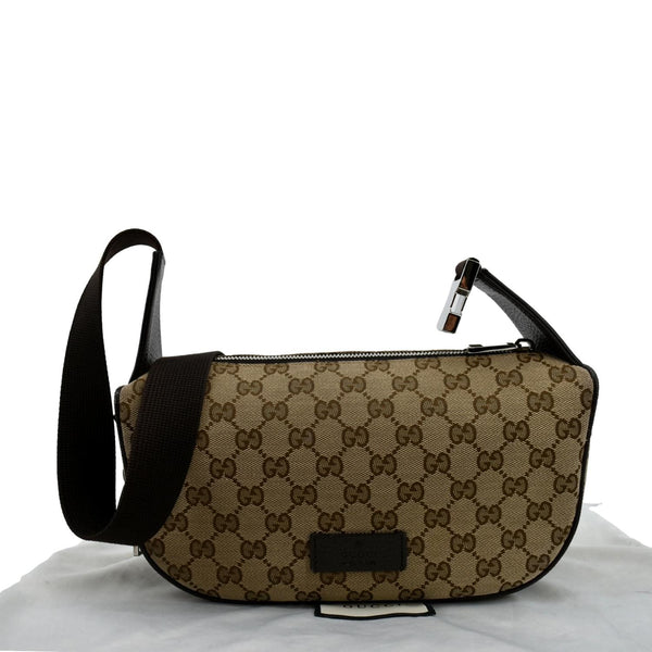 Gucci Waist Pouch GG Canvas Belt Bag in Beige Color - Top