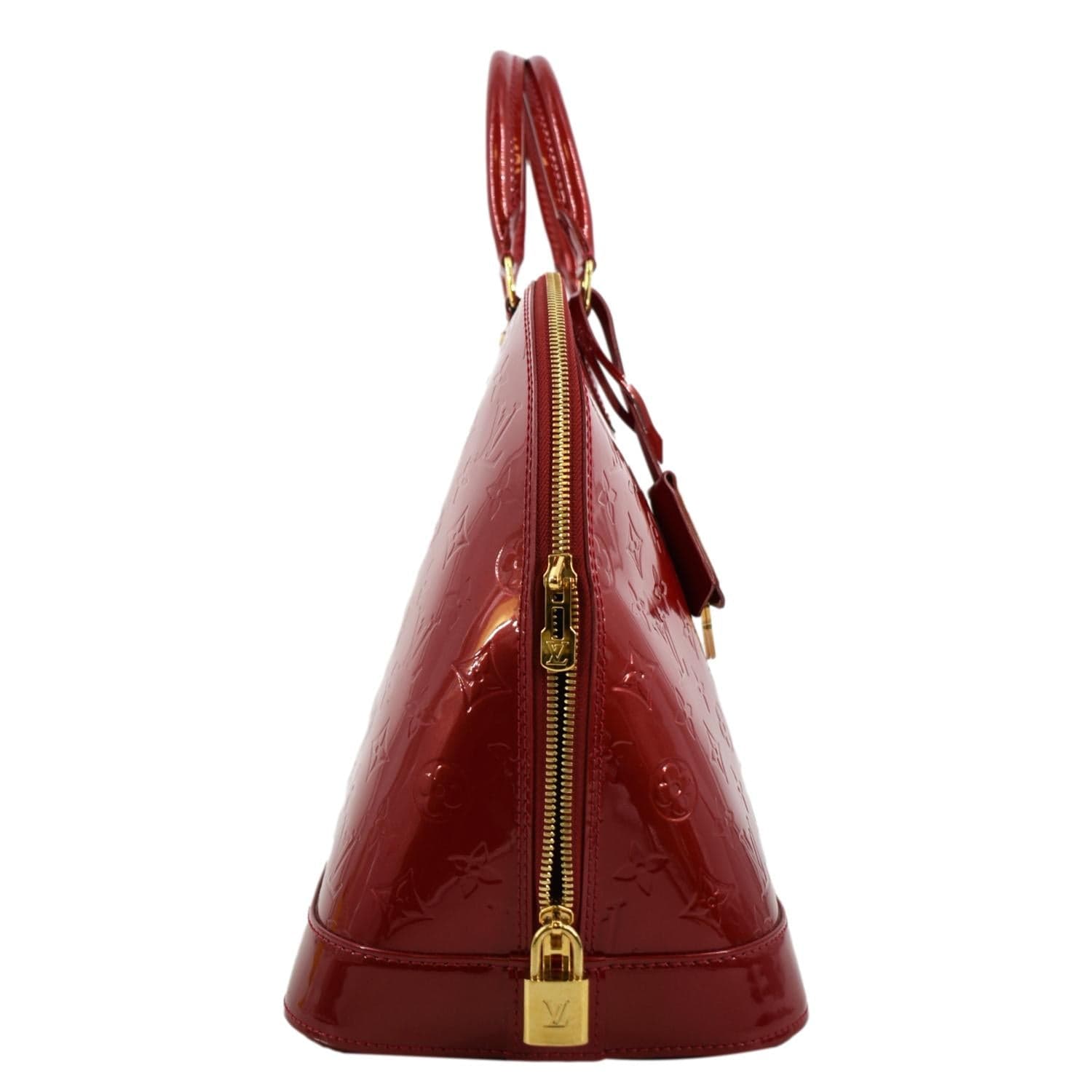 Louis Vuitton Red Patent Leather Alma Bag