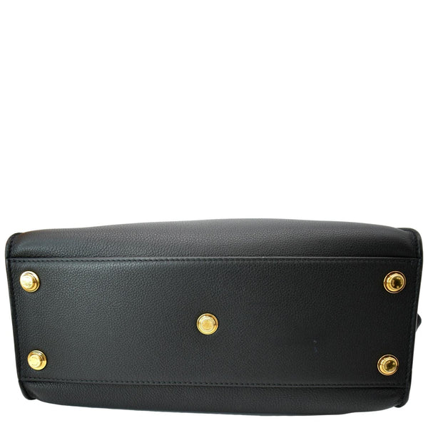 LOUIS VUITTON On My Side MM Calfskin Monogram Shoulder Bag Black