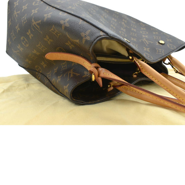 Louis Vuitton Montaigne GM Monogram Canvas Shoulder Bag - Right Side