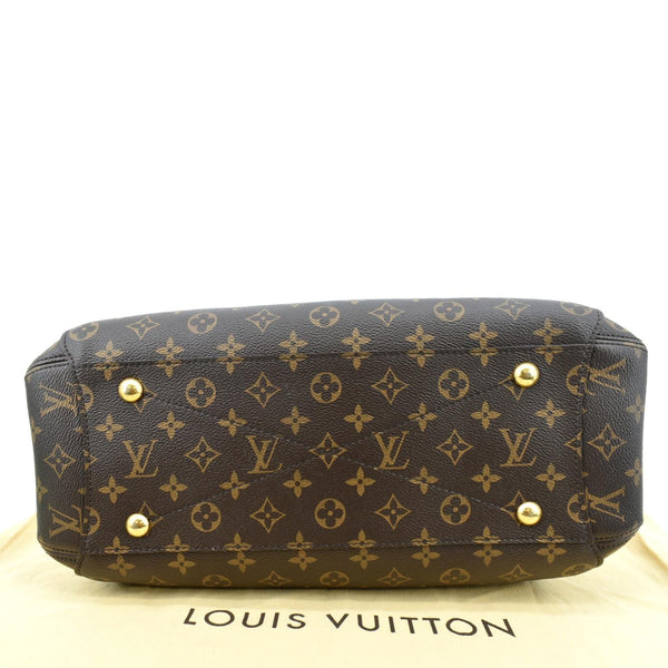 Louis Vuitton Montaigne GM Monogram Canvas Shoulder Bag - Bottom 