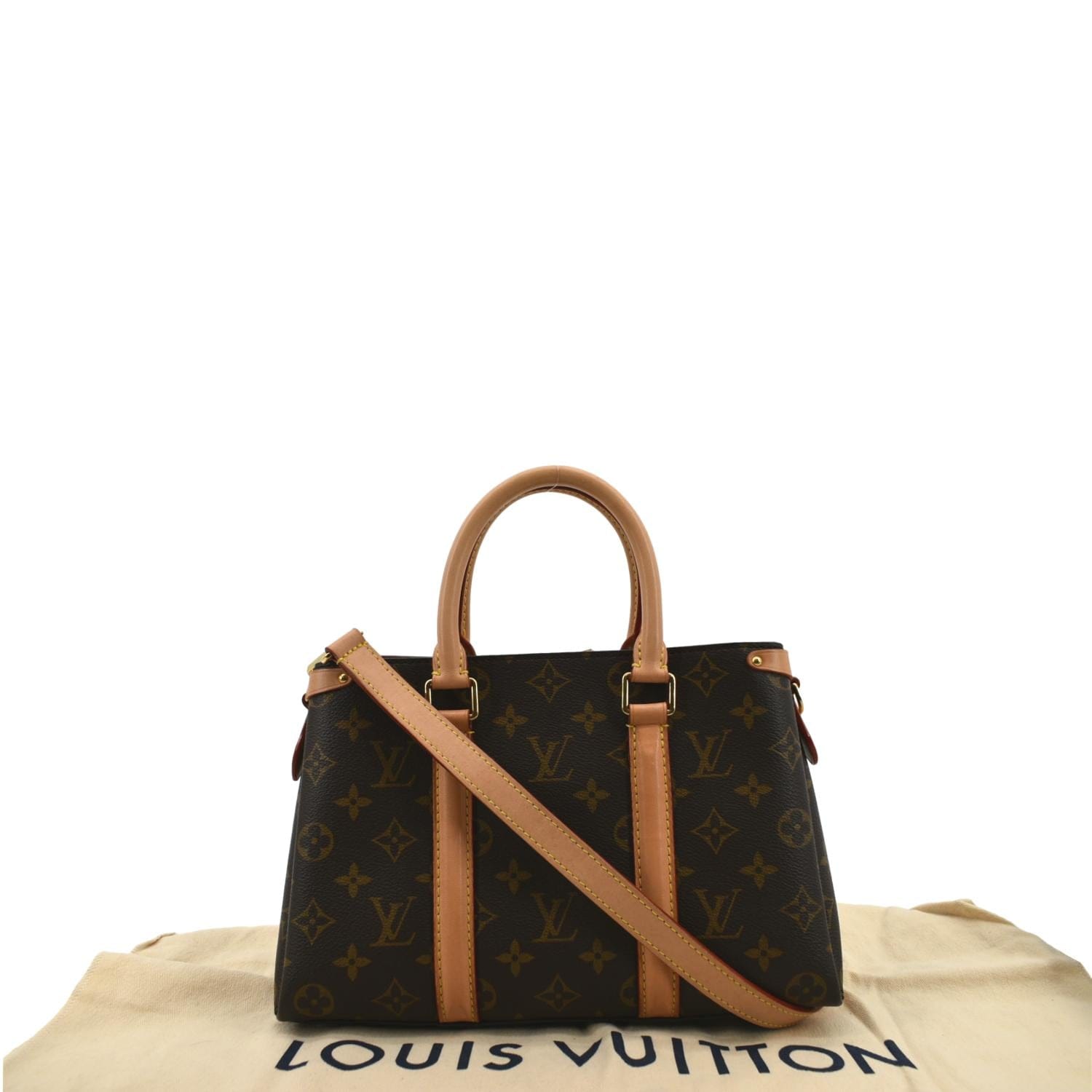 Louis Vuitton Soufflot BB Tote Small Satchel Crossbody Monogram Canvas  Brown
