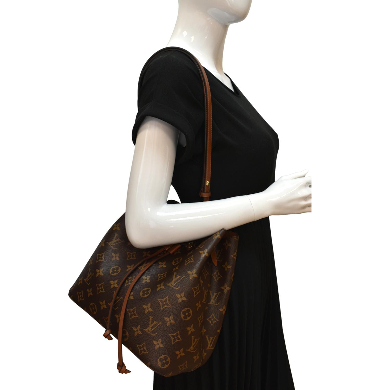 Louis Vuitton Neonoe MM Bag Monogram Caramel Brown Leather | 3D model