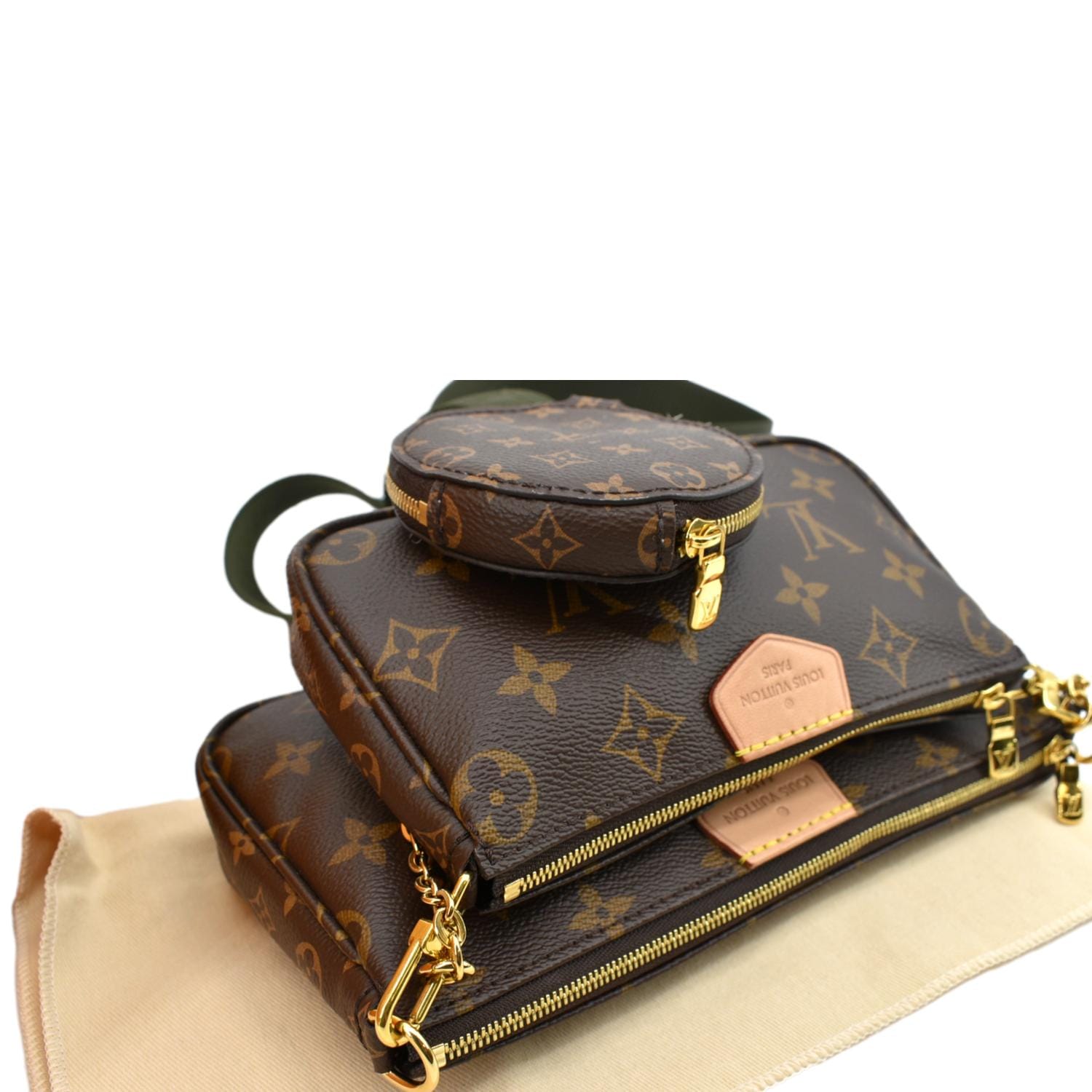 Louis Vuitton, Bags, Louis Vuitton Multi Pochette Accessoires Monogram  Canvas Khaki Strap