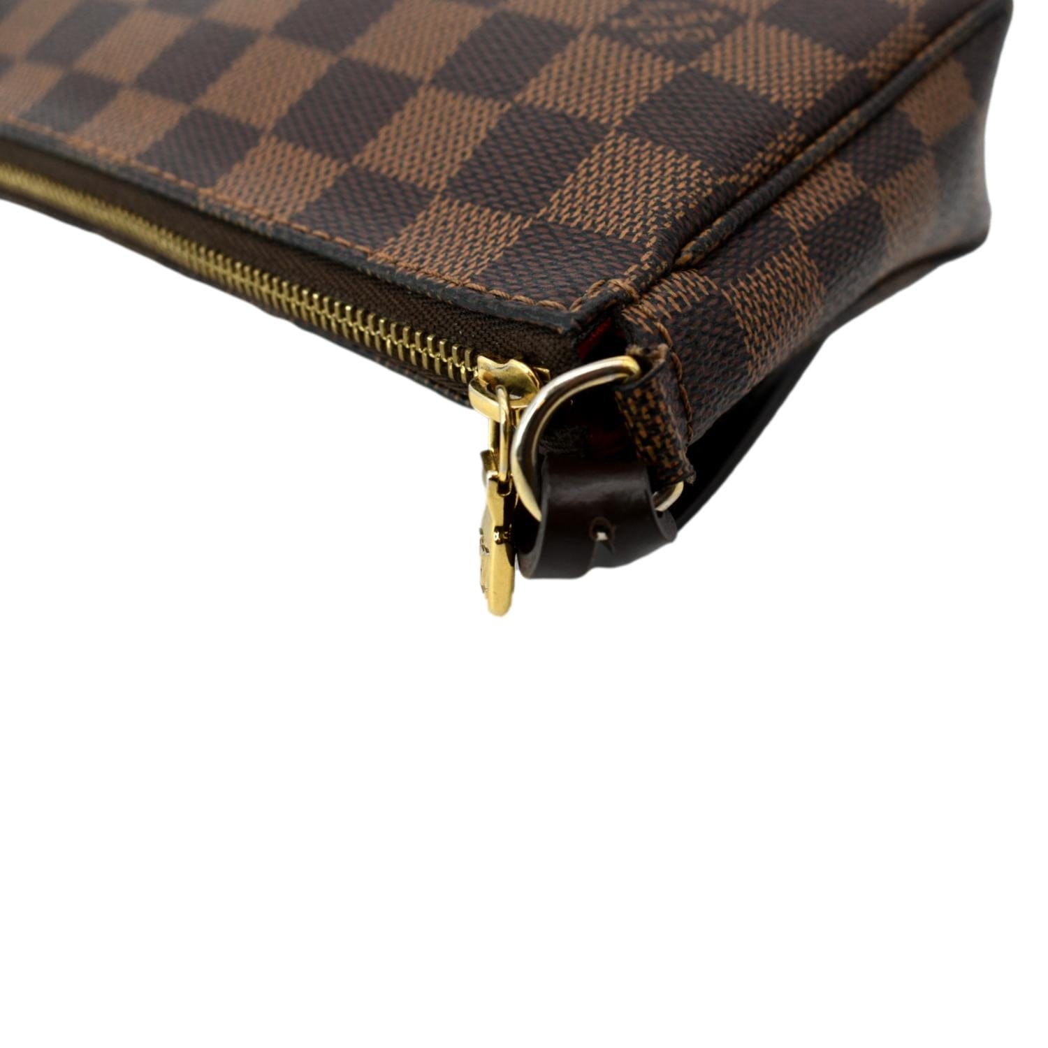 Used Louis Vuitton Pochette Accessoires Damier Ebene Brw/Pvc/Brw Bag