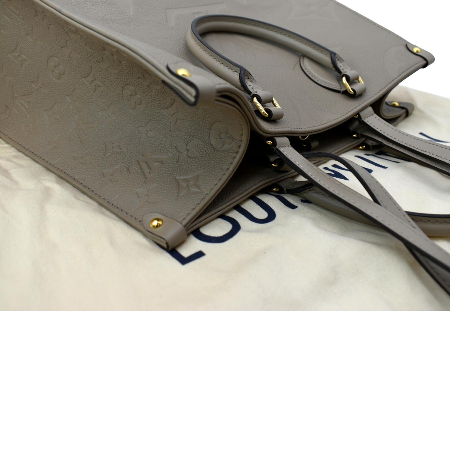 Louis Vuitton LV Monogram Empreinte Onthego MM Handbag Turtledove