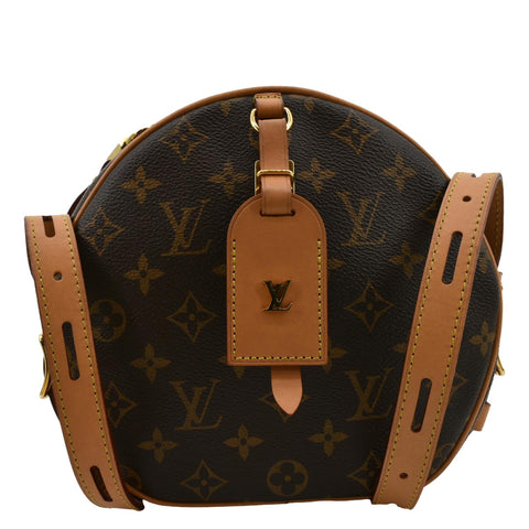 LOUIS VUITTON Boite Chapeau Souple MM Monogram Canvas Shoulder Bag Brown