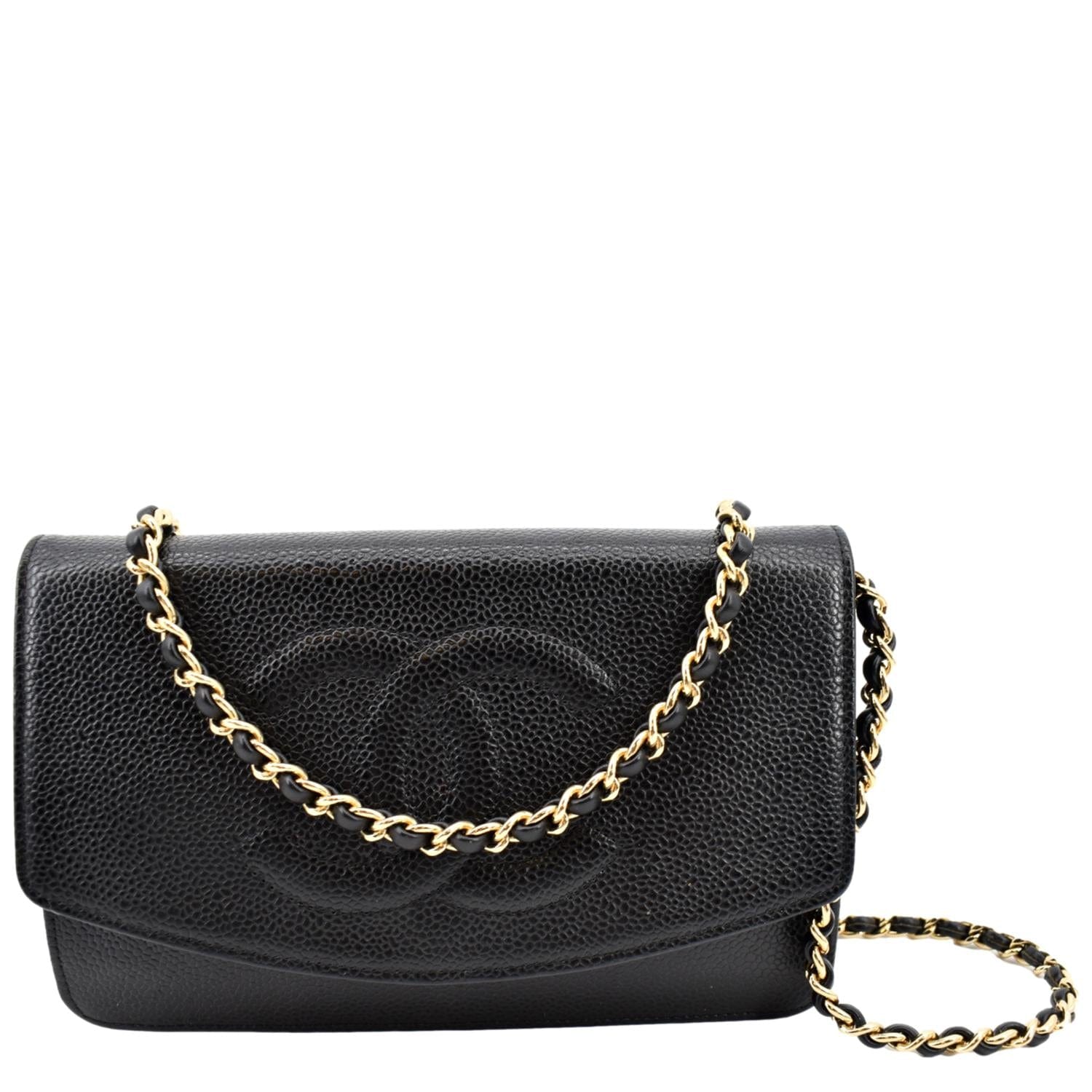 Chanel Timeless WOC Caviar Leather Wallet Shoulder Bag - Front