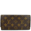 Louis Vuitton Fold Over Monogram Canvas Wallet in Brown - Front 