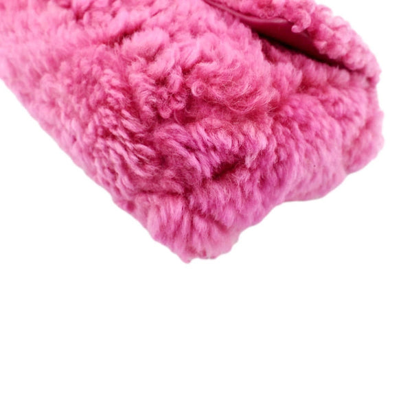 CHANEL 19 Flap Shearling Sheepskin Shoulder Bag Pink