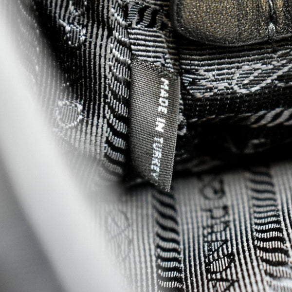 Prada Tessuto Gaufre Nylon Shoulder Bag in Black Color - Made In Turkey