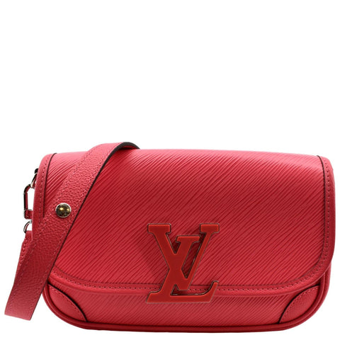LOUIS VUITTON Buci Epi Leather Shoulder Bag Dragon Fruit