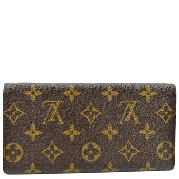 Louis Vuitton Fold Over Monogram Canvas Wallet in Brown - Back