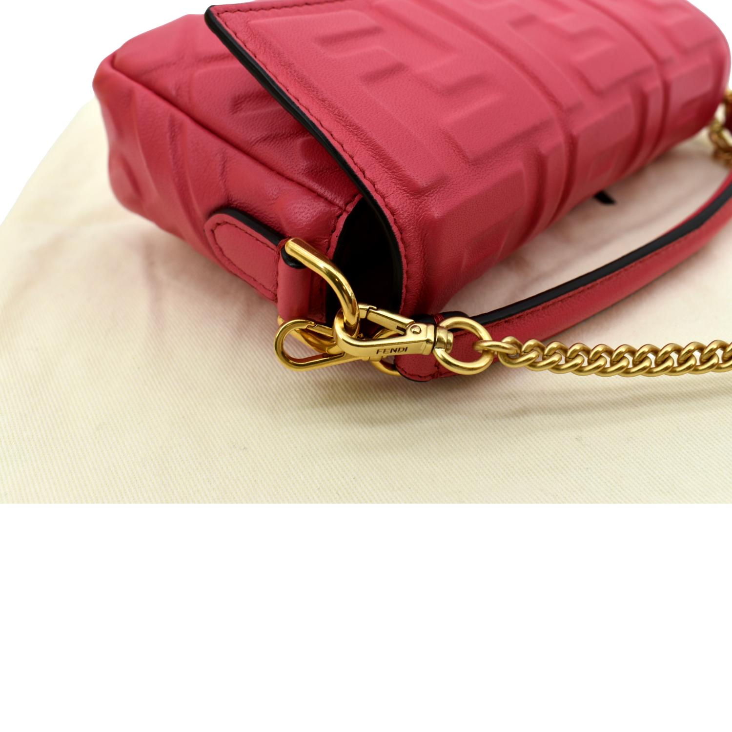 Fendi Baguette Phone Pouch in Pink