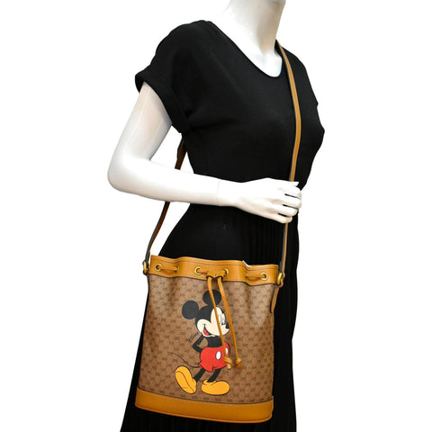 Gucci X Disney Mini Vintage GG Supreme Monogram Bag - Full View