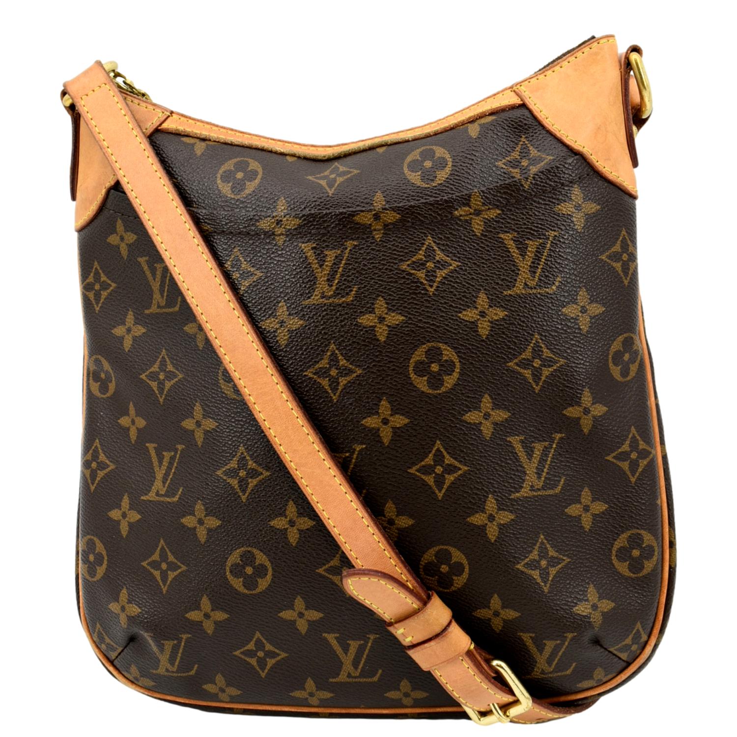 LOUIS VUITTON Odeon PM Monogram Canvas Crossbody Bag Brown