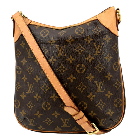 LOUIS VUITTON Odeon PM Monogram Canvas Crossbody Bag Brown