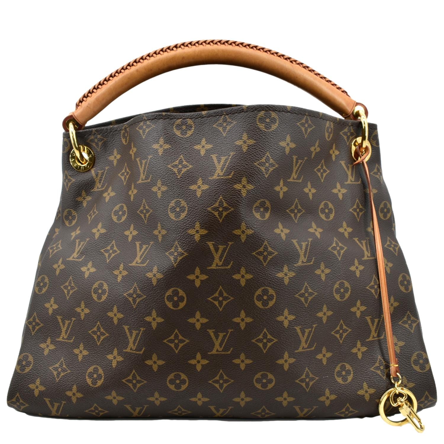 LOUIS VUITTON Artsy MM Monogram Canvas Hobo Bag Brown
