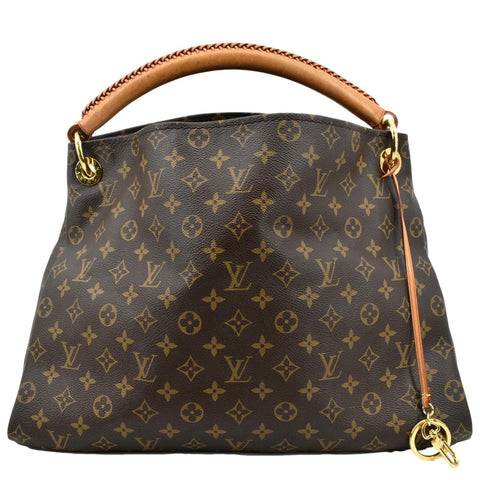 LOUIS VUITTON Artsy MM Monogram Canvas Hobo Bag Brown