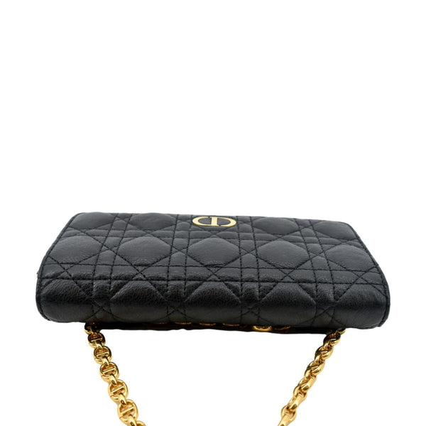 Christian Dior Caro Cannage Calf Leather Shoulder Bag - Top