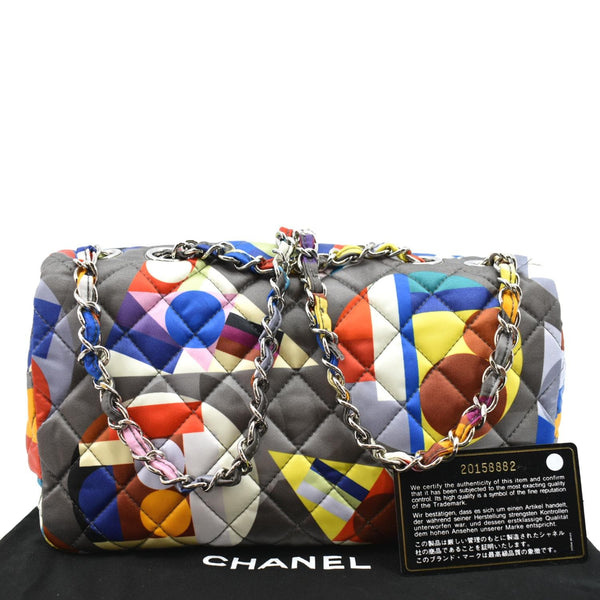 Chanel Printed Coco Color Flap Small Nylon Shoulder Bag - Back