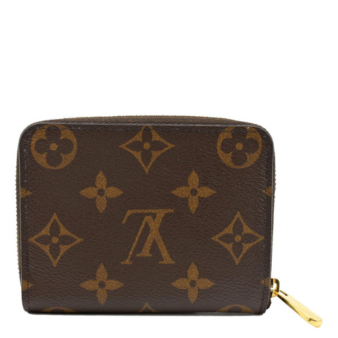 LOUIS VUITTON Monogram Canvas Zippy Coin Purse Brown