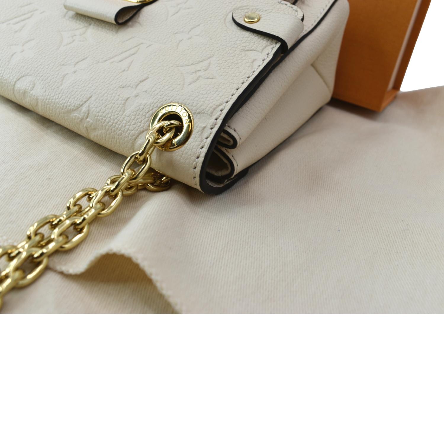 Louis Vuitton Vavin Monogram Empreinte BB Cream in Embossed Leather with  Gold-tone - US