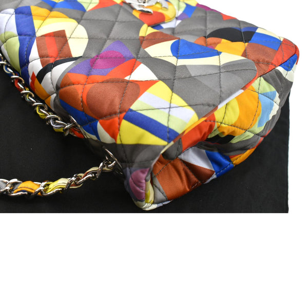 Chanel Printed Coco Color Flap Small Nylon Shoulder Bag - Top Left
