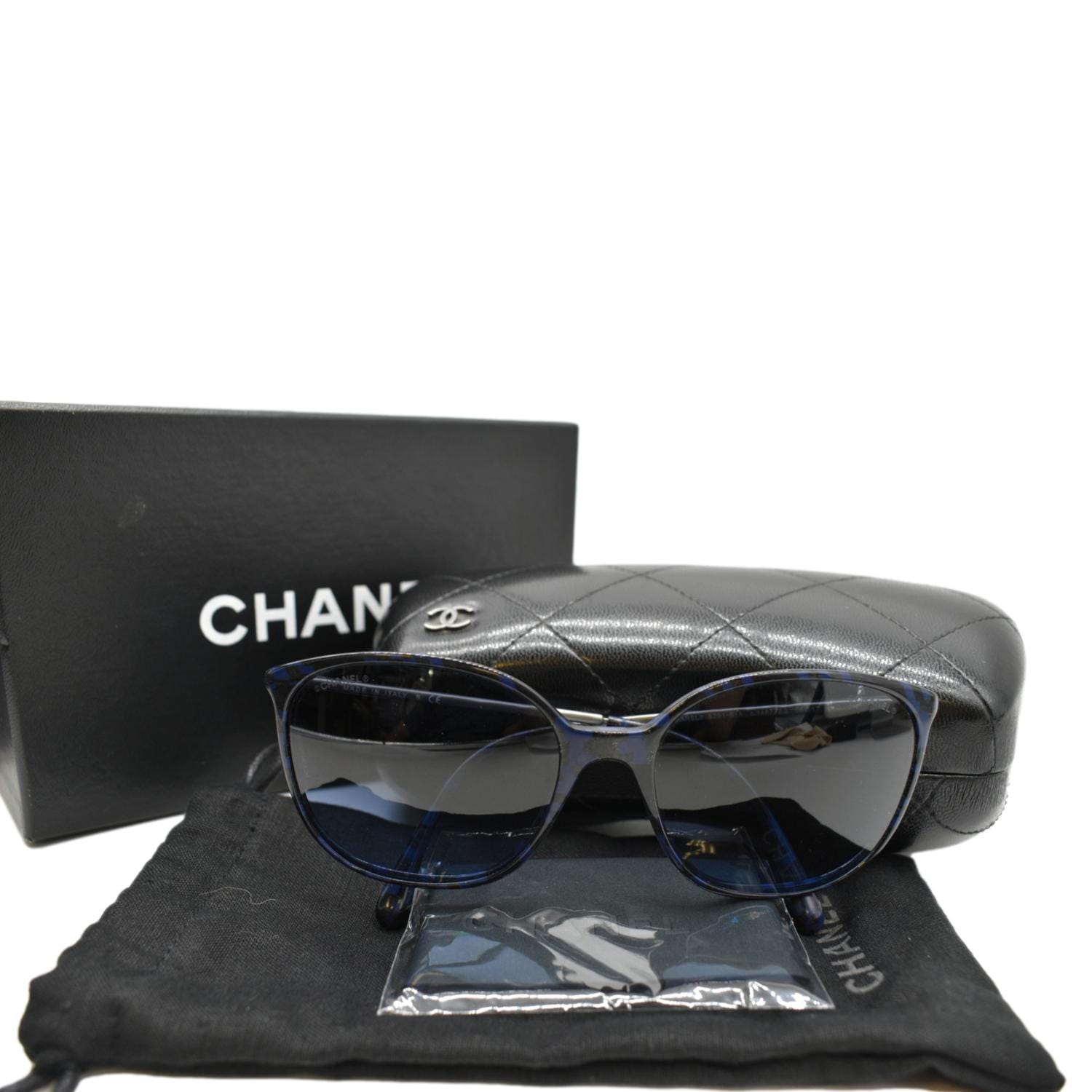 Sold at Auction Chanel Sunglasses with Blue Lens