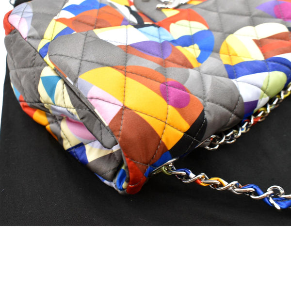 Chanel Printed Coco Color Flap Small Nylon Shoulder Bag - Top Right