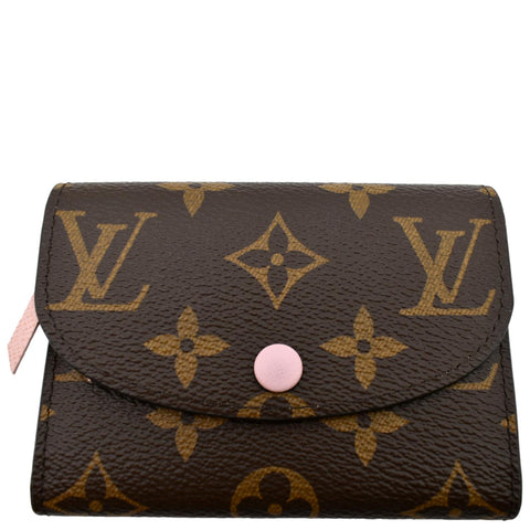 LOUIS VUITTON Rosalie Monogram Canvas Coin Wallet Rose Ballerine