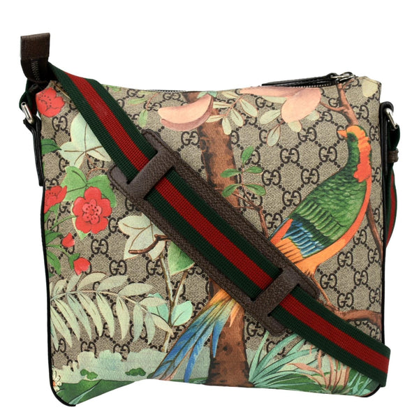 Gucci Courrier Zip GG Supreme Canvas Messenger Bag - Back