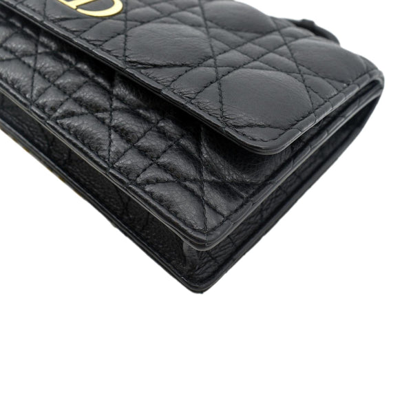 Christian Dior Caro Cannage Calf Leather Shoulder Bag - Bottom Right