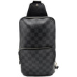 LOUIS VUITTON Avenue Sling Damier Graphite Backpack Bag Black