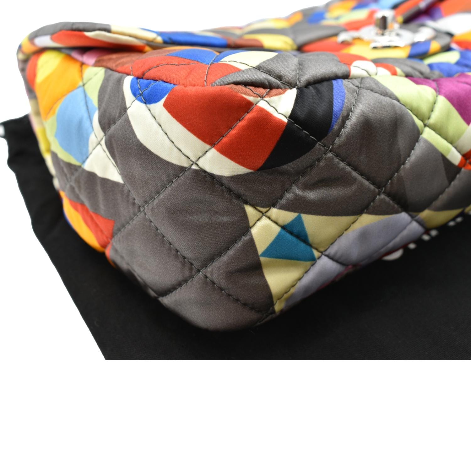 Chanel Printed Coco Color Flap Small Nylon Shoulder Bag