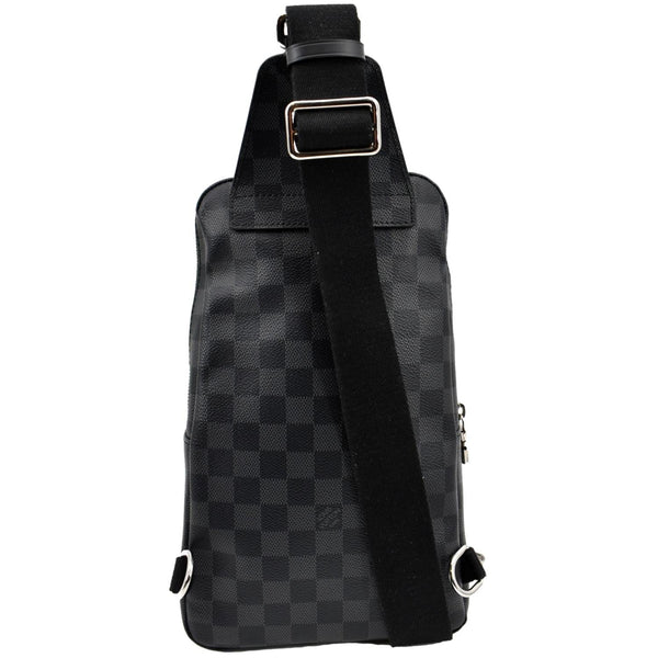 LOUIS VUITTON Avenue Sling Damier Graphite Backpack Bag Black