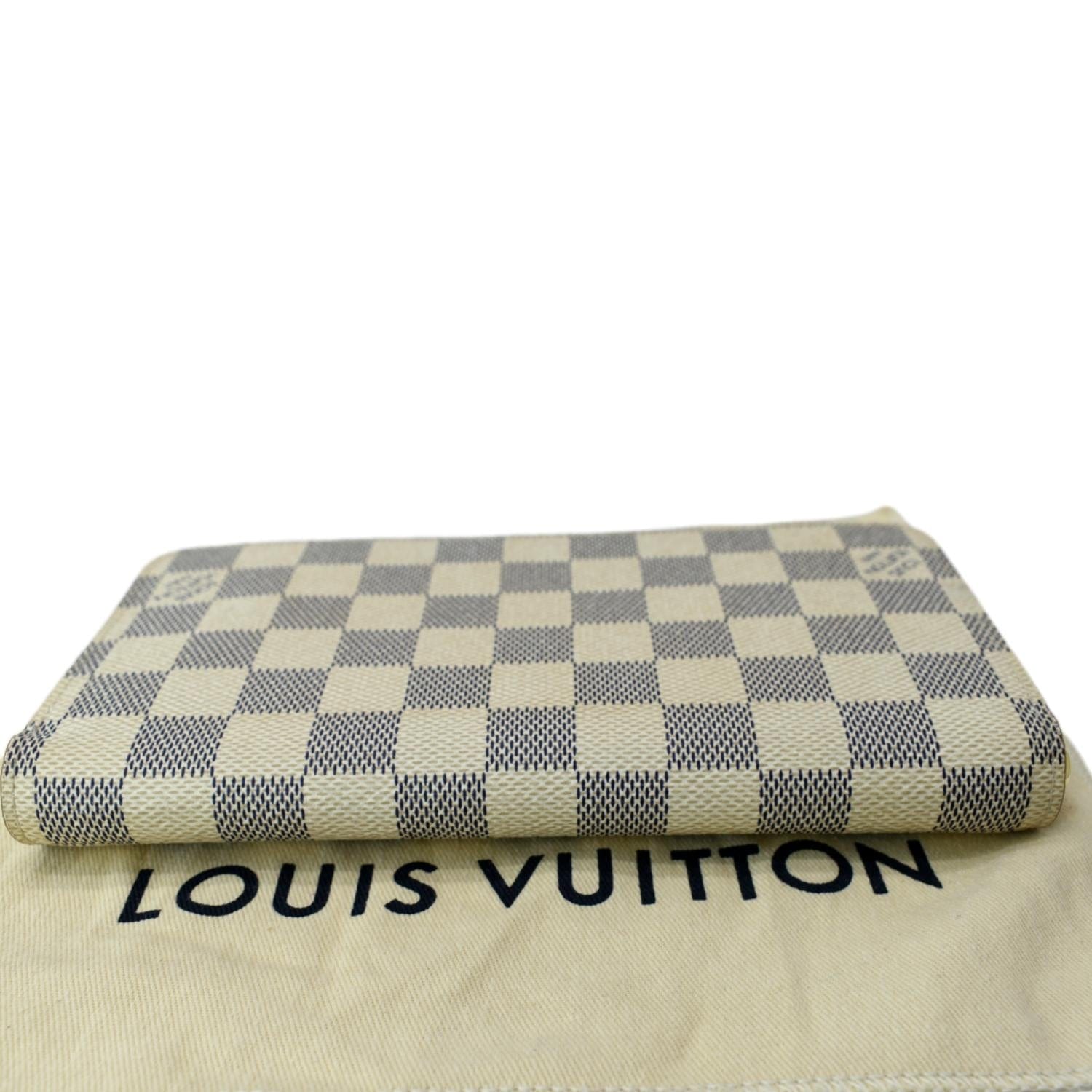 Louis Vuitton Damier Azur Womens Folding Wallets 2023 Ss, White